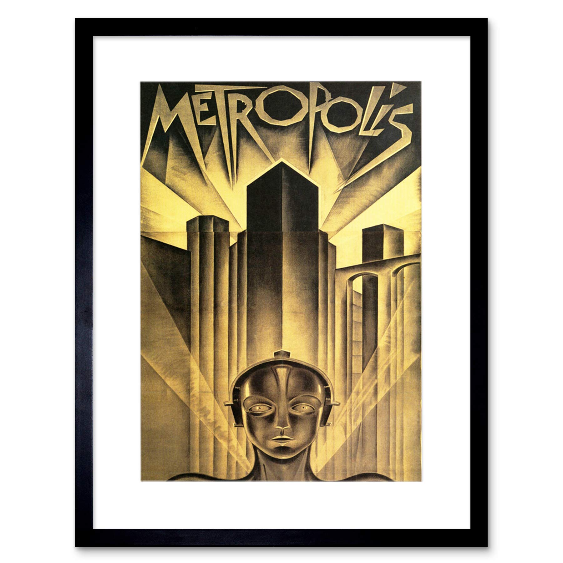 The Art Stop Movie Film Metropolis SCI FI Drama Dystopia Utopia LANG Framed Print B12X5545