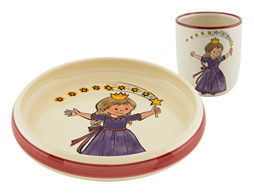 Kuhn Rikon 39551 Kinderset Prinzessin, Keramik, Teller, Tasse, Porcelain