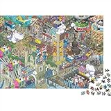 Pixel Aart 500 Stück Puzzle Puzzle Kunst Geschenke Schwieriges Puzzlespiel Illustration Style Handgemachte DIY Nostalgische Klassiker 500pcs (52x38cm)