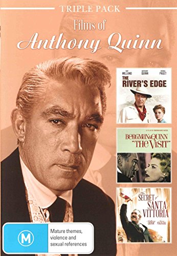 Films of Anthony Quinn ( The Visit / Secret Of Santa Vittoria / The Rivers Edge ) [ Australische Import ]