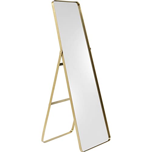 Kare Design Standspiegel Curve Arch, Gold, Wandspiegel, Wandmontage vertikal, stehend verwendbar, vertikal, 160x55x4cm (H/B/T)