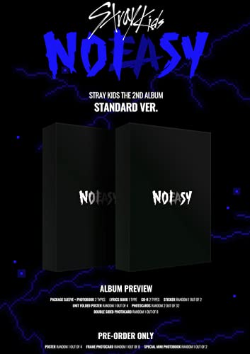 STRAY KIDS - Noeasy Standardversion - [2 Set-A & B-Typen] Das zweite Album + Fotobuch + Vorbestellvorteil + gefaltetes Poster + Bonus (5 Fotokarten)