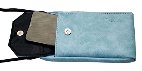 BENCH Handy Geldbörse Damen Börse Portemonnaie Brieftasche Geldbeutel Phonebag, Farbe:Hellblau