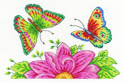 DMC "Butterfly Garden 14 Zählen Set, Mehrfarbig