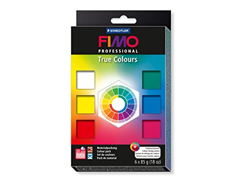 Fimo Professional True Colours Set Von Sechs 85 g Polymer Clay Blocks