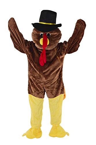 Dress Up America 474-Adult Türkei Maskottchen Kostüm, Mehrfarbig, Einheitsgröße (Taille 60 Zoll, Höhe 75 Zoll)
