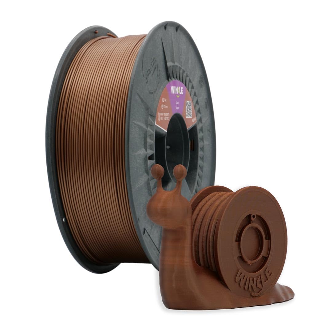 Winkle PLA-Filament | Pla 2,85 mm | Filamentdruck | 3D-Drucker | 3D-Filament | Kupferfarbe | Spule 1000 g