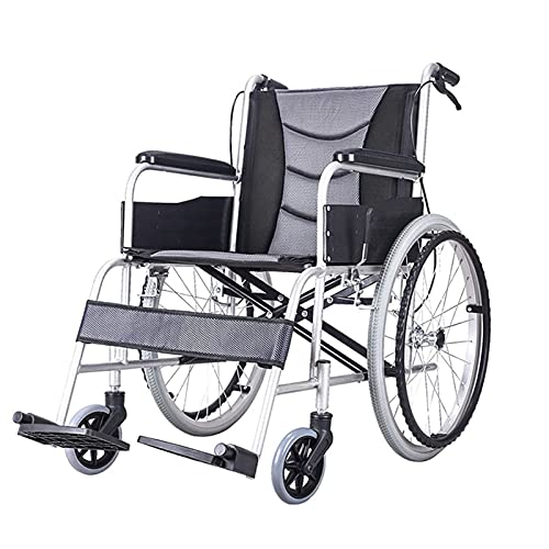 Leichter Aluminium-Rollstuhl mit Eigenantrieb und Klapprahmen, ergonomischer, ultraleichter Rollstuhl, für körperlich eingeschränkte, behinderte und ältere Benutzer