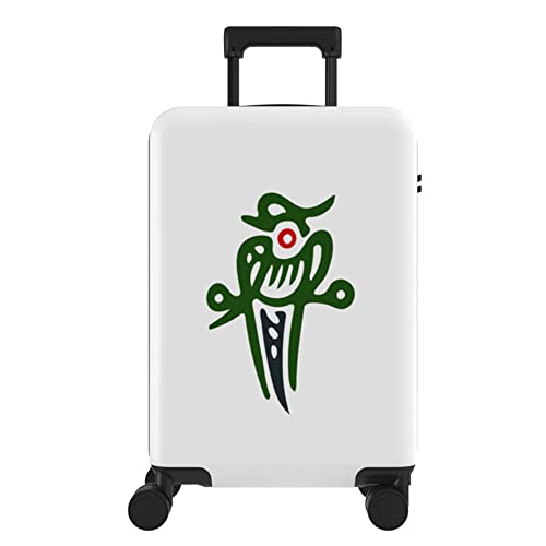 Mahjong Guochao Style Trolley Fall, 20/24 Zoll Koffer, Boarding Case, Passwortbox,B,24 inches