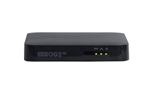 Qviart OG2 4K Multimedia Empfänger Streaming Linux Ott Ultra Schnell UHD 2160p HDR10 HLG 10bit H.265 mit QTV und außergewöhnlicher Fernbedienung mit Smart Learning