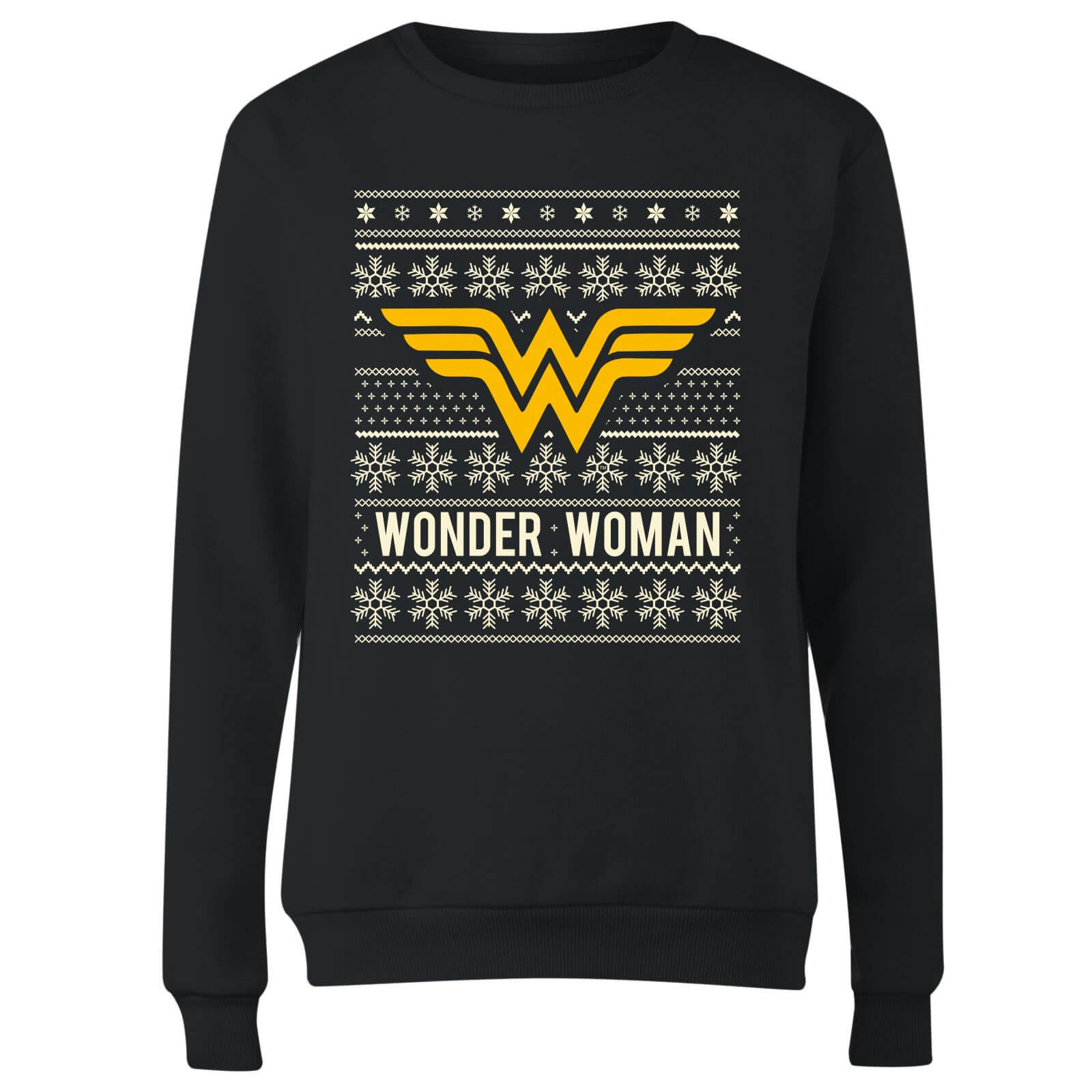DC Wonder Woman Damen Weihnachtspullover - Schwarz - M 4