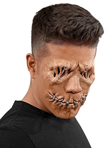 Zugetackert Latexapplikation - Latex-Applikation ohne Hautkleber - Special-Effect Kostüm-Zubehör - Make-Up für Halloween, Karneval & Horror-Party …