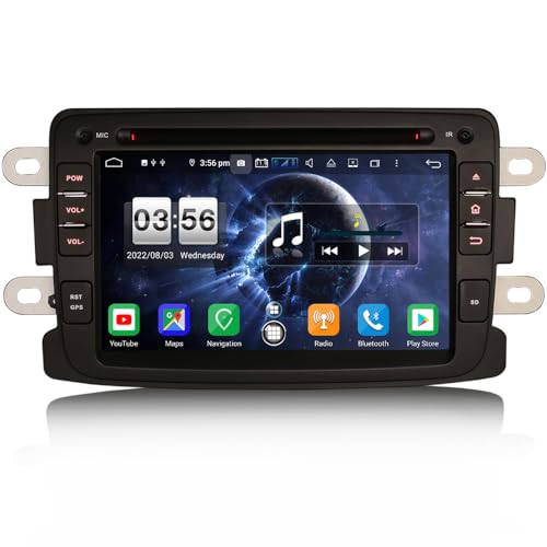 [4G+64G] 8 Kern Android 12 Autoradio Navi für Renault Captur Dacia Sandero Duster Carplay DSP Bluetooth Hände frei WiFi SWC DAB+ GPS SatNav DVR OBD