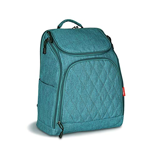 SONARIN Multifunktions Baby Wickelrucksack mit Nappy Wickelauflage und Kinderwagen Strap,Große Kapazität,Wickeltasche,Reise-Rucksack-Organizer,Wasserdicht,Große Öffnung auf der Rückseite(Grün)