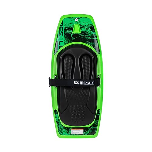MESLE Kneeboard Matrix, für ambitionierte Fahrer, Kinder und Erwachsene bis 120 kg, Knie-Board für Boot und Seilbahn, Farbe:grün
