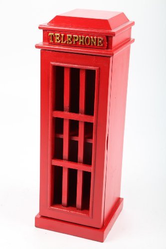 point home Design-Schrank Telephone, Retro, rot, 52cm