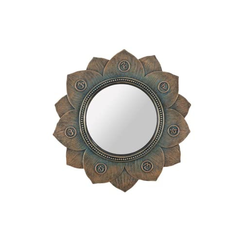 something different CK_14831 Wandspiegel | Lotusblume Chakra | Bronze | H21 B 21 x T 1,5cm | 1 Stück