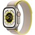 Watch Ultra (49mm) GPS+4G Titan mit Trail Loop Armband (M/L) titan/gelb/beige