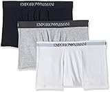 Emporio Armani Underwear Herren 111610CC722 Retroshorts, Mehrfarbig (BCO/GRIGIOMEL/Marine 40510), Large (3erPack)