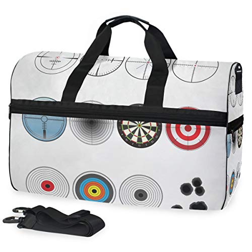 LUNLUMO Sporttasche mit verschiedenen Zielen für das Bogenschießen oder als Wochenendtasche oder als Handgepäcktasche mit Schuhfach