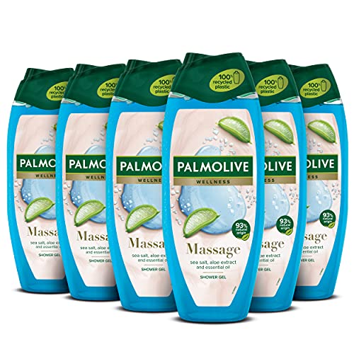 Palmolive Wellness Massage Duschgel mit Salze und Aloe 6x500ml