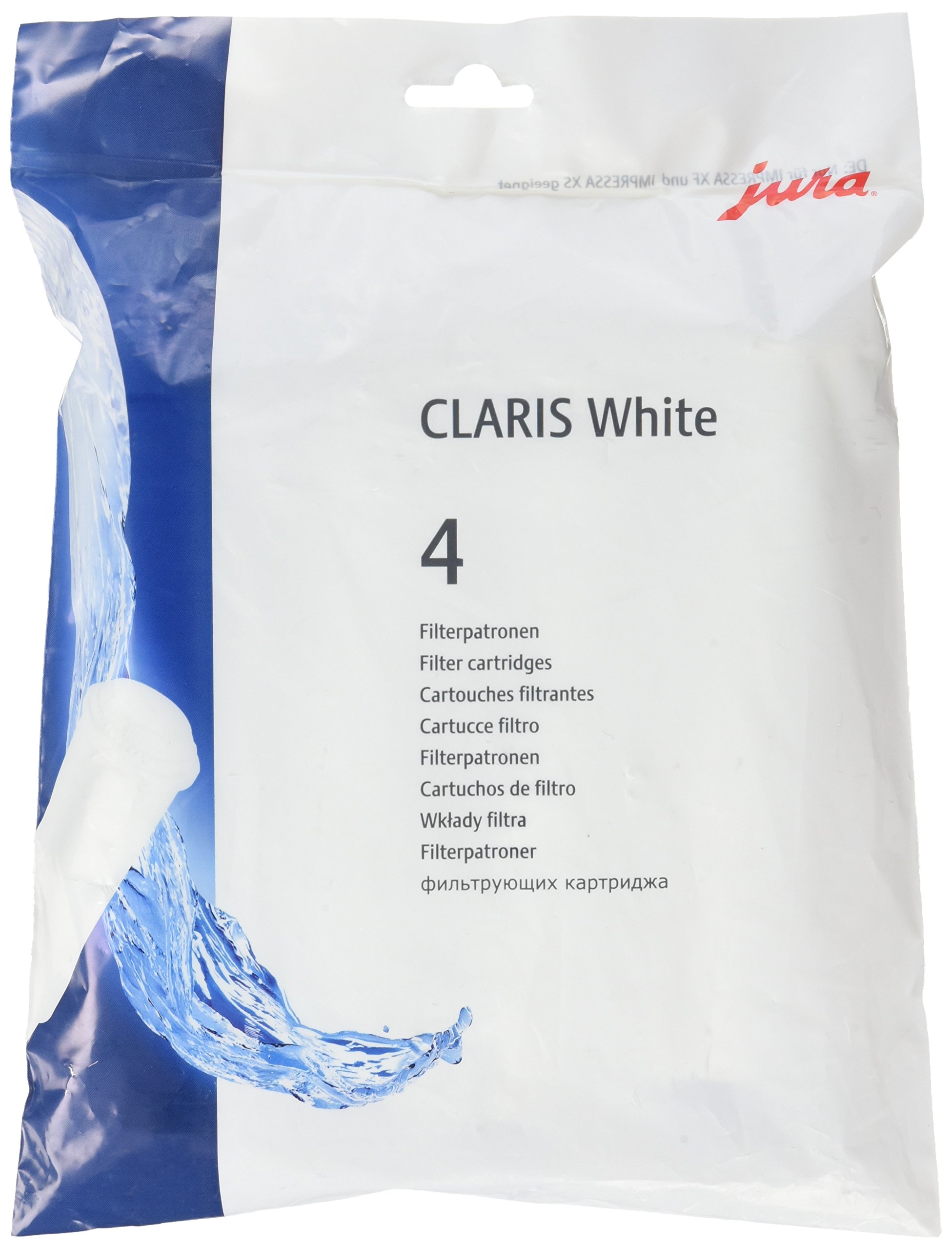 Jura 62911 claris WHITE Commercial Filterpatrone 4St.