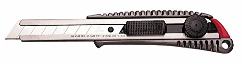 NT Cutter SL-700GP, Aluminium-Gehäuse, 18 mm, anthrazit 18 mm Klinge, für leichte bis schwere Schneidearbeiten, - 1 Stück (h1310525)