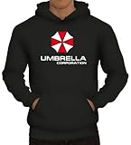 Shirtstreet24, Umbrella Corporation, Herren Kapuzen Sweatshirt - Pullover Hoodie, Größe: XXL,Schwarz
