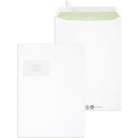 Elepa Versandtaschen Envirelope C4 mit Fenster 90g/qm haftklebend weiß