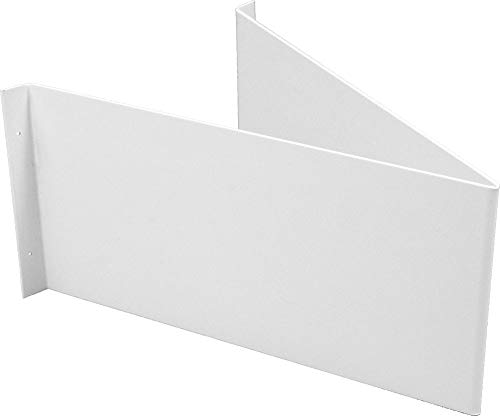Winkelschild, Nasenschild blanko PVC 20 x 40cm mit 4 Bohrungen à 3 mm Ø