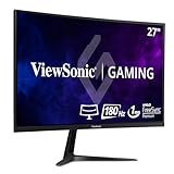 Viewsonic VX2718-PC-MHD 68,6 cm (27 Zoll) Curved Gaming Monitor (Full-HD, Adaptive Sync, 1 ms, 165 Hz, HDMI, DP, geringer Input Lag, Lautsprecher) Schwarz