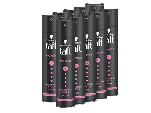 Schwarzkopf Taft Haarspray Power Cashmere (10 x 250 ml), Haltegrad 5 Haarstyling, Haarspray für trockenes und strapaziertes Haar, Kaschmir-ähnliche Geschmeidigkeit, vegane Formel*
