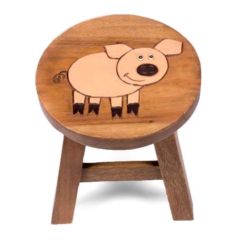 Brink Holzspielzeug Kinder Hocker Schwein Personalisiert Schemel Kinderzimmer Holz Wood Geschenk Stabil Tisch Sitzgruppe