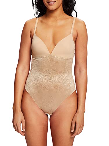 ESPRIT Damen Soft Shaping Lace Soft.body Shapewear Ganzkörper-Body, Dusty Nude, 85 B