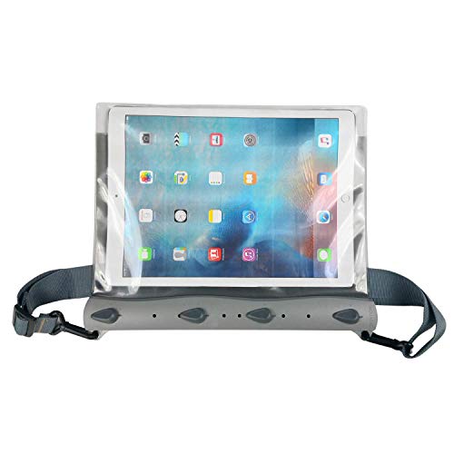 AQUAPAC Tasche iPad Pro Case wasserdicht, grau transparent, 35 x 28 x 2.8 cm, 19.6 Liter