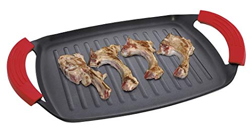 Jata Hogar Grill mit Körper, geschmiedetes Aluminium, schwarz, 28 cm