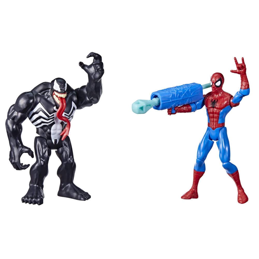 Spider-Man Hasbro Marvel Battle Pack Vs Venom, 2 Figuren à 15 cm, Venom, Spielzeug für Kinder ab 4 Jahren, F4987, Mehrfarbig