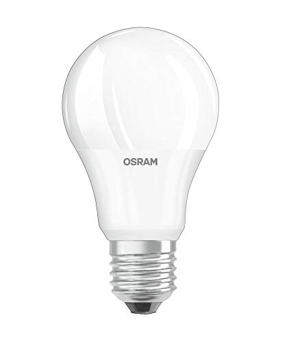 OSRAM STAR+ LED Lampe mit E27 Sockel, Warmweiss(2700K), 6W, mit Dämmerungssensor, klassische Birnenform, Ersatz für 40W-Glühbirne, matt, LED DAYLIGHT SENSOR CLASSIC A, 4er-Pack