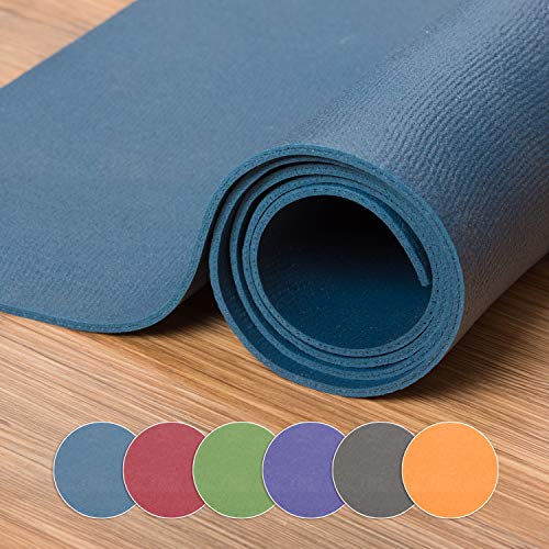 XXL Yogamatte in verschiedenen Farben + Größen, schadstofffreie Yogamatte (200x160 cm) in blau, besonders groß und breit, OEKO-Tex 100 zertifiziert und rutschfest