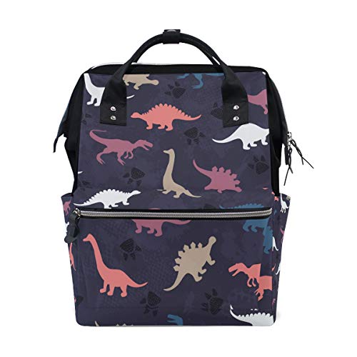 Wowprint Wickeltasche, niedliches Dinosaurier-Windeltasche, große Kapazität, Organizer, multifunktionaler Reise-Rucksack für Babypflege