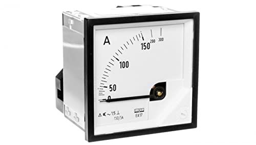Amperemeter Analog Tafeln 150/300A für Wechselrichter 150/5A 72x72mm IP50 C3 K=90 Grad EA17N F41700000 Lumen 5901769400559