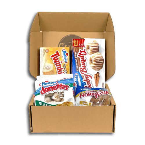 Genusslebenbox mit 1000g Hostess Süßigkeiten im zufälligen Mix, amerikanische Süßigkeiten in der Großpackung