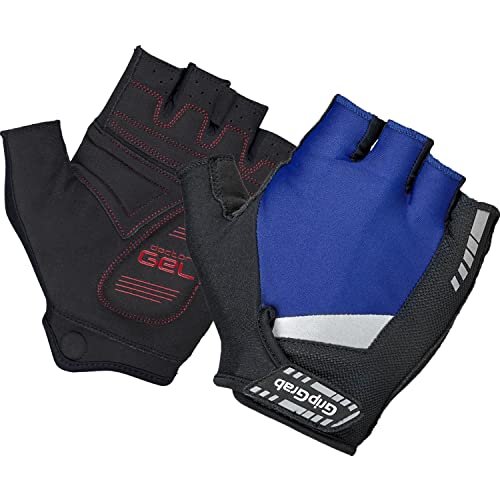GripGrab SuperGel gepolsterter Kurzfinger Handschuh Gloves Cycling Short, Navy, M