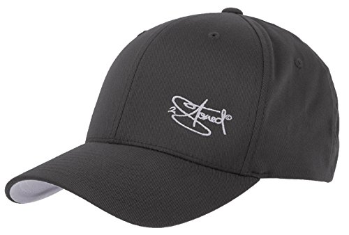 2Stoned Flexfit Baseball Cap Classic Dark Grey mit Stick Größe L/XL (58 cm - 60 cm) für Damen und Herren