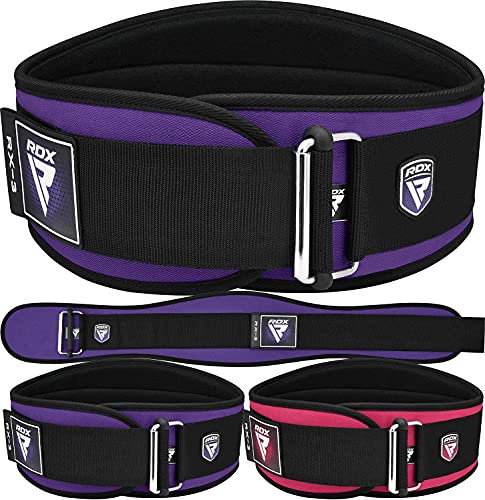 RDX 6” Gewichthebergürtel, Auto-Lock Trainingsgürtel, Krafttraining Powerlifting Fitness Bodybuilding Gürtel, Gewichtheben Gepolstert Gym Weight Lifting Belt, Damen Kreuzheben Wokout