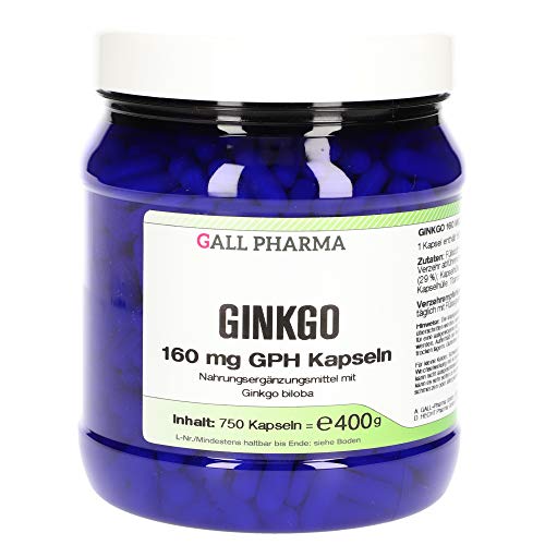 Gall Pharma Ginkgo 1 mg GPH Kapseln , 1er Pack (1 x 750 Stück)