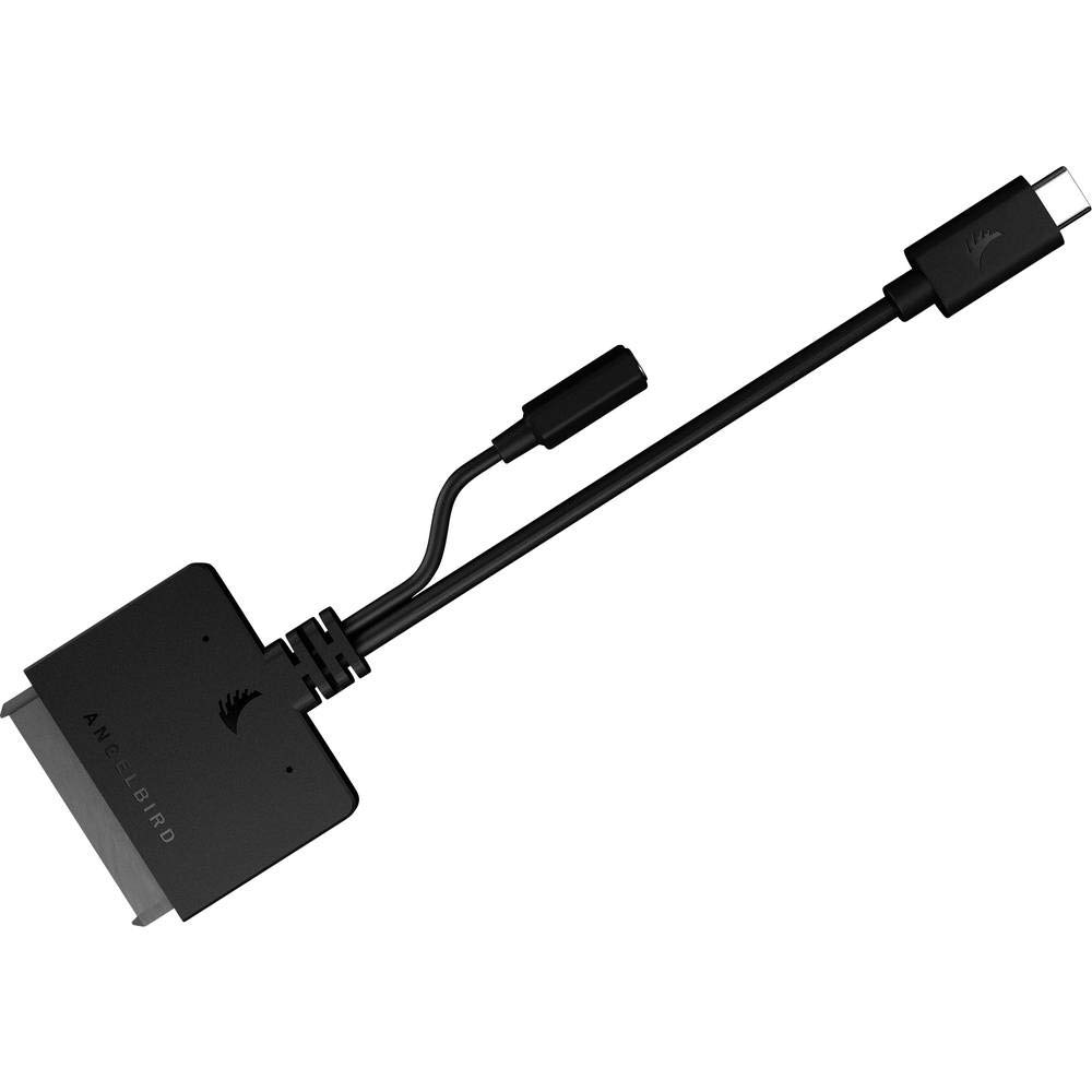 Angelbird USB-C 3 auf SATA Adapter für interne SSDs und Festplatten - schwarz [Trim Support | Apple MacBook´s, PC, Notebooks etc.] - C-SATA