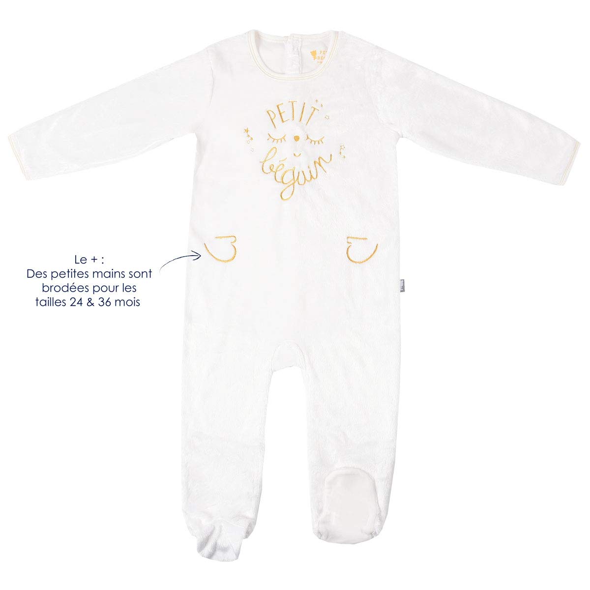 Pyjama Baby Extra Weich doppelte Dicke Gold kleine Star – Größe – 18 Monate (86 cm)