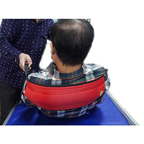 Jeamive Patient Lift Sling Transfer Gürtel mit Griffen für begrenzte Mobilität Betreuer Unterstützung Positionierung Bett Pad für ältere Behinderte (S:Länge: 29,5 Zoll Breite: 8,3 Zoll)
