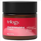 Trilogy Vital Moisturising Cream - 60 ml - Feuchtigkeitsspendende Gesichtscreme für trockene, empfindliche & müde Haut, vegane Hautcreme, pflegend und straffend, 100% natürliche Inhaltsstoffe